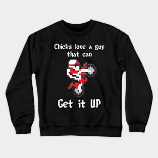 Get it up Excite Bike Red Crewneck Sweatshirt